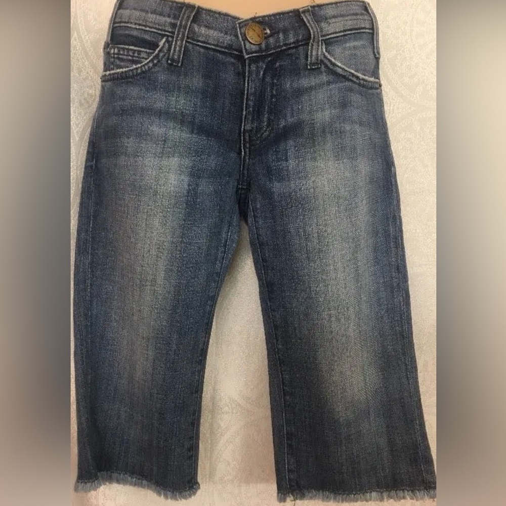 Current/Elliott Dark Wash Straight Jeans